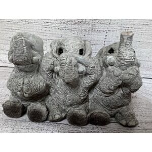 Stone Critters 3 Elephants‎ Hear No Evil, Speak No Evil, See No Evil Pose SC-423
